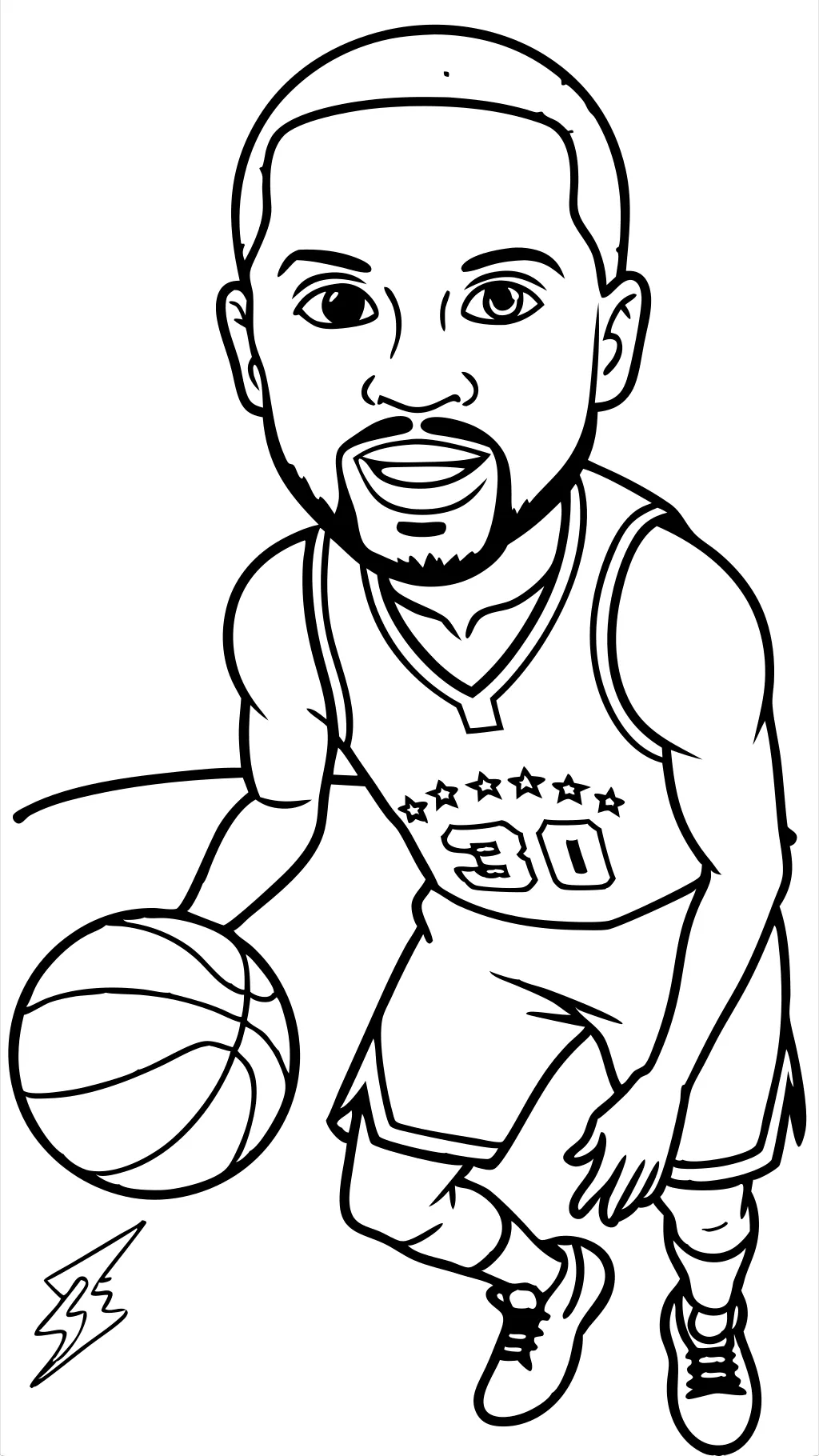 stephen curry coloring page